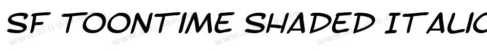 SF Toontime Shaded Italic字体转换